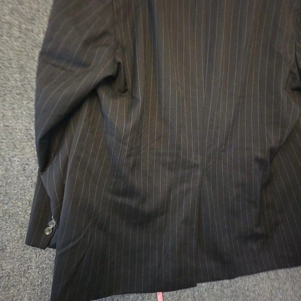 Lauren Ralph Lauren Suit Mens 48 44x32 Black Wool 2 Piece Jacket Pants Formal